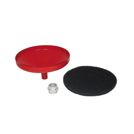 TOOL TIME 1 gal Drum Funnel Kit, Red & Black TO2612610